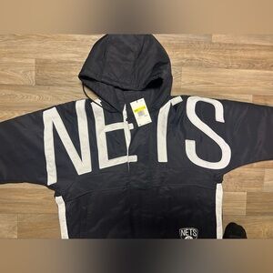 Nike Ambush NBA Collection Brooklyn Nets Logo Black Jacket Size Small S